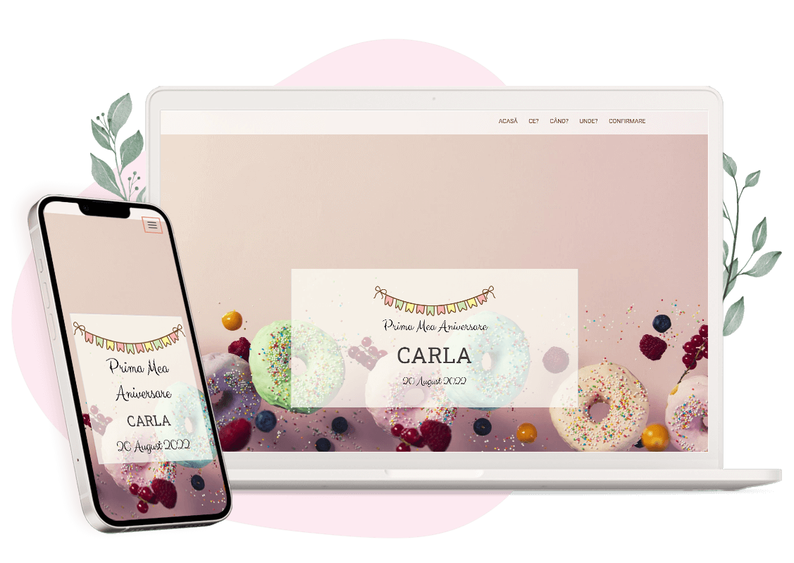 Plantilla de invitación online de Cumpleaños: Celebration