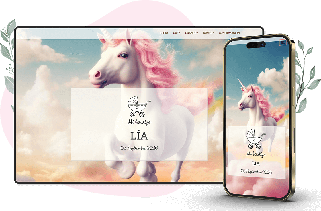 Plantilla de invitación online de Bautizo: Future