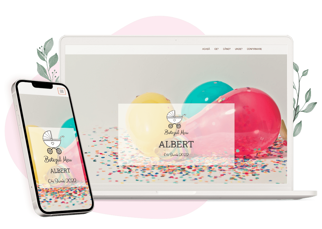 Plantilla de invitación online de Bautizo: Future