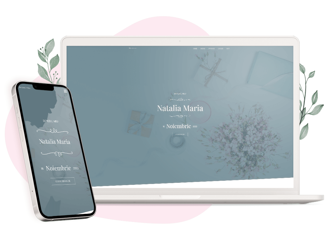 Plantilla de invitación online de Bautizo: Light