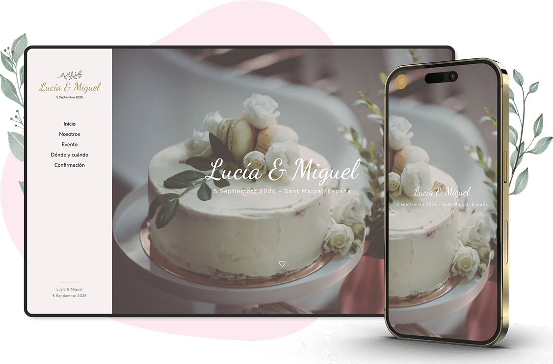 Plantilla de invitación online de Boda: Celestial