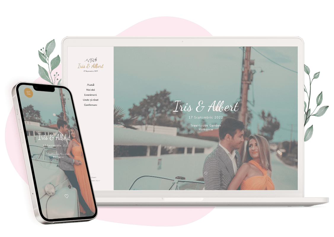 Plantilla de invitación online de Boda: Celestial