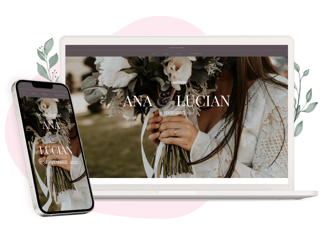 Plantilla de invitación online de Boda: Classy