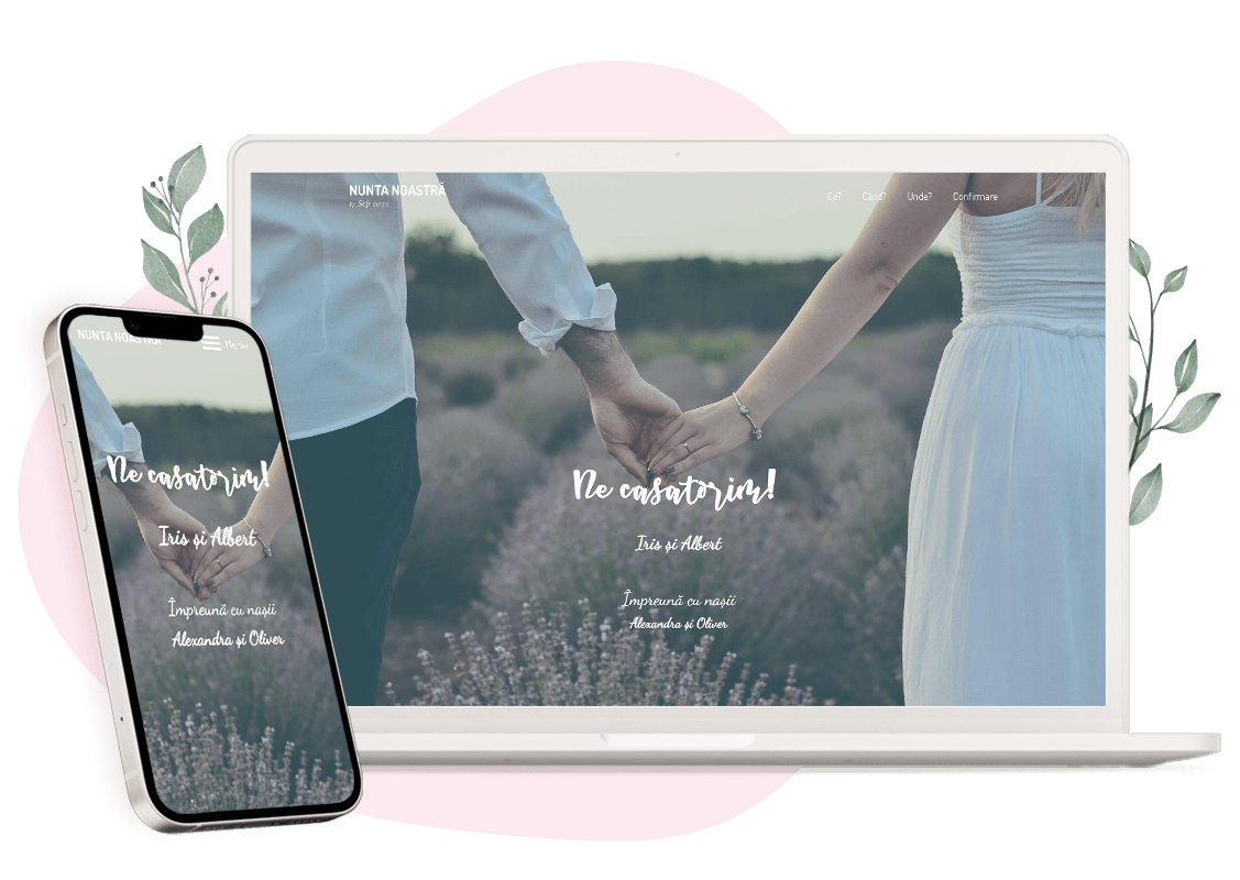 Plantilla de invitación online de Boda: Forever