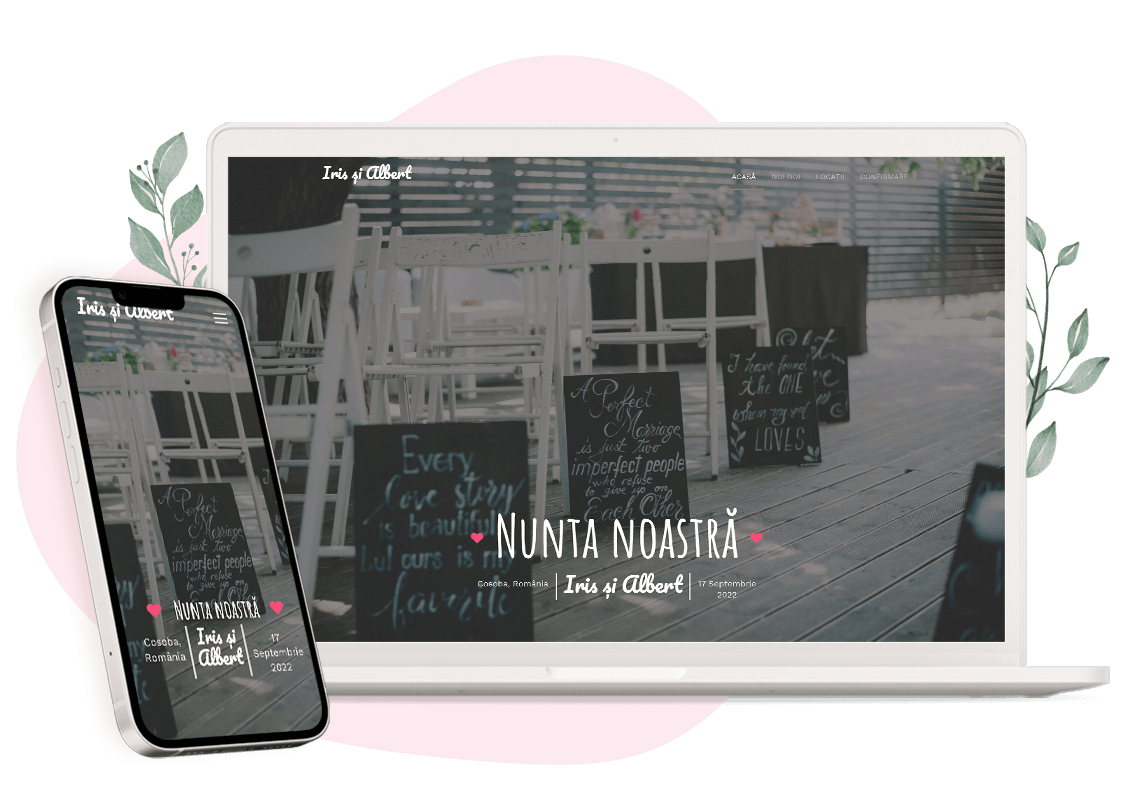 Plantilla de invitación online de Boda: Innocent