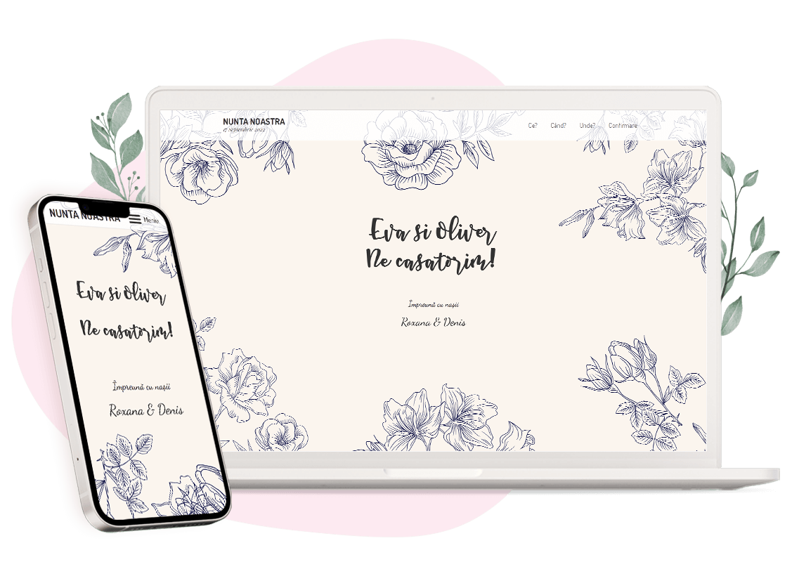 Plantilla de invitación online de Boda: Simple love