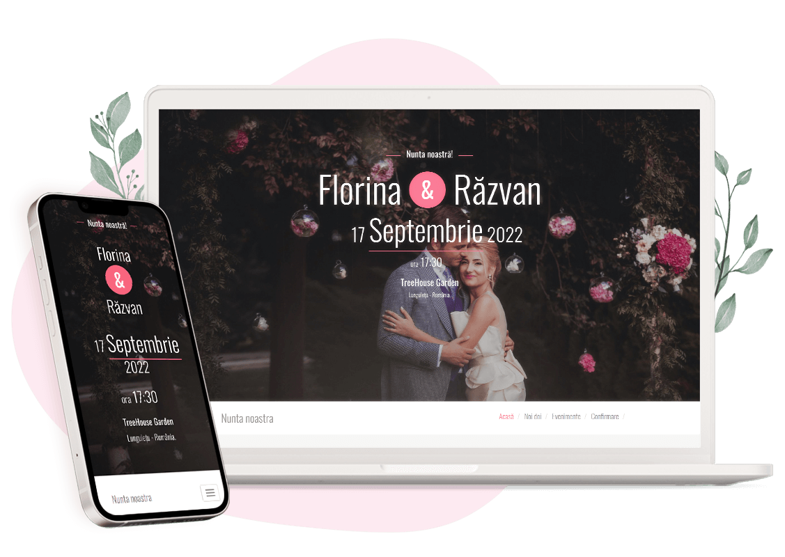 Plantilla de invitación online de Boda: Sublime