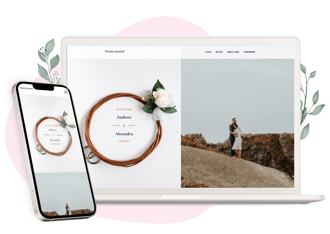 Plantilla de invitación online de Boda: Timeless