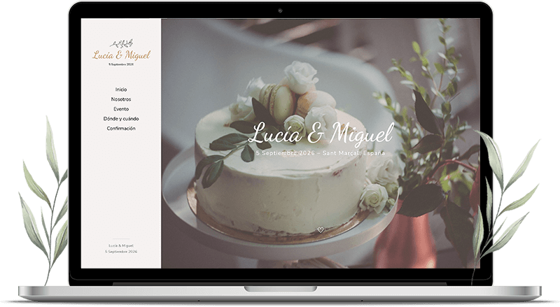 Plantilla de invitación online - Forever